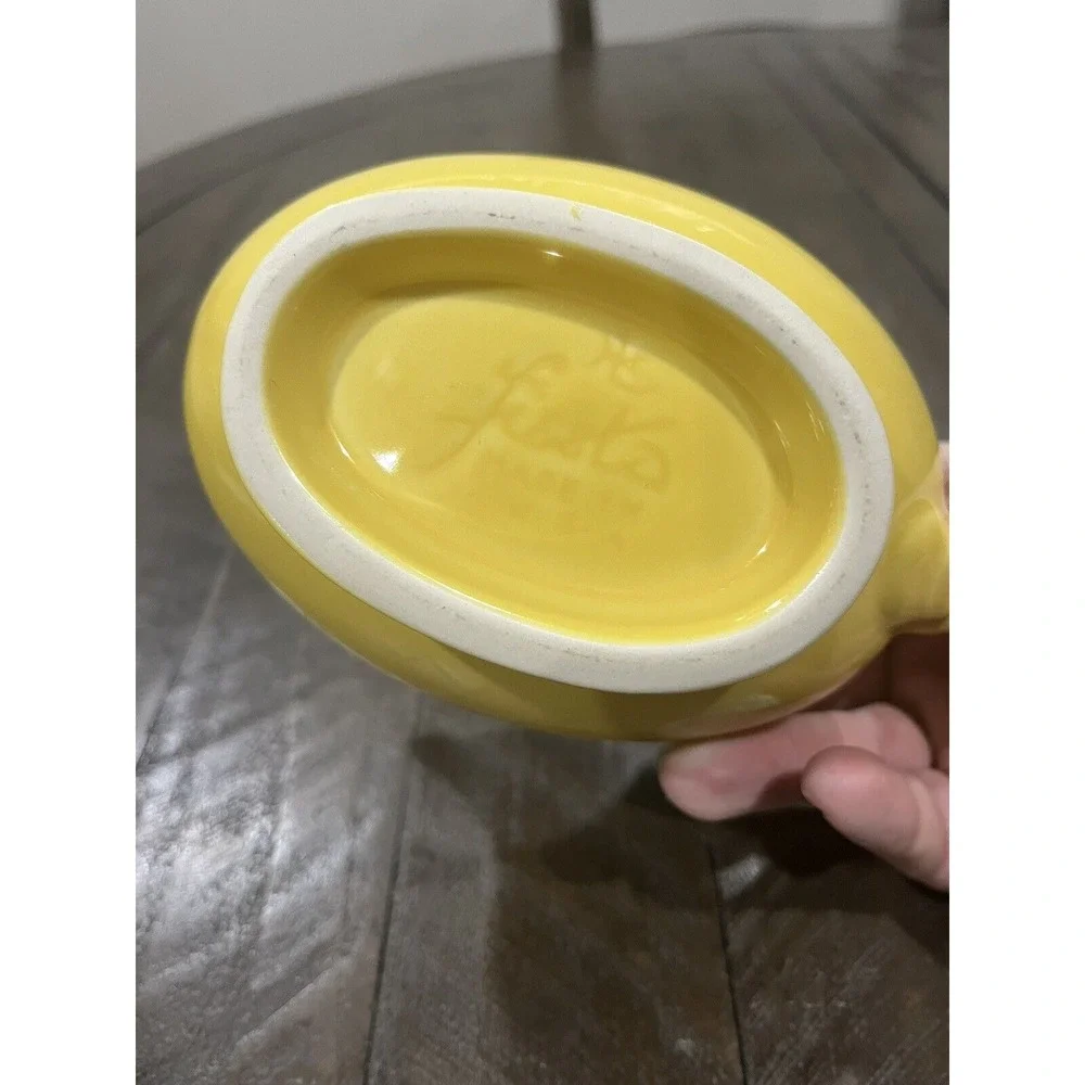 Fiestaware‎ FIESTA Yellow Gravy Boat 8